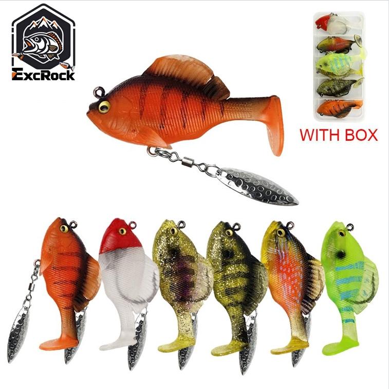 Fishing Hook Weedless - 6 Buah Umpan Pancing Lunak Pre-Rigged
